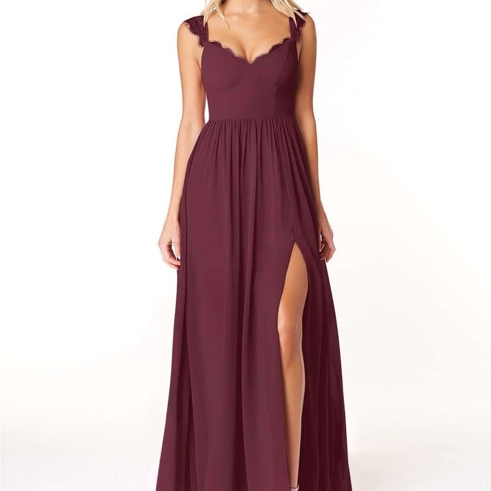 Elegant Burgundy Dress